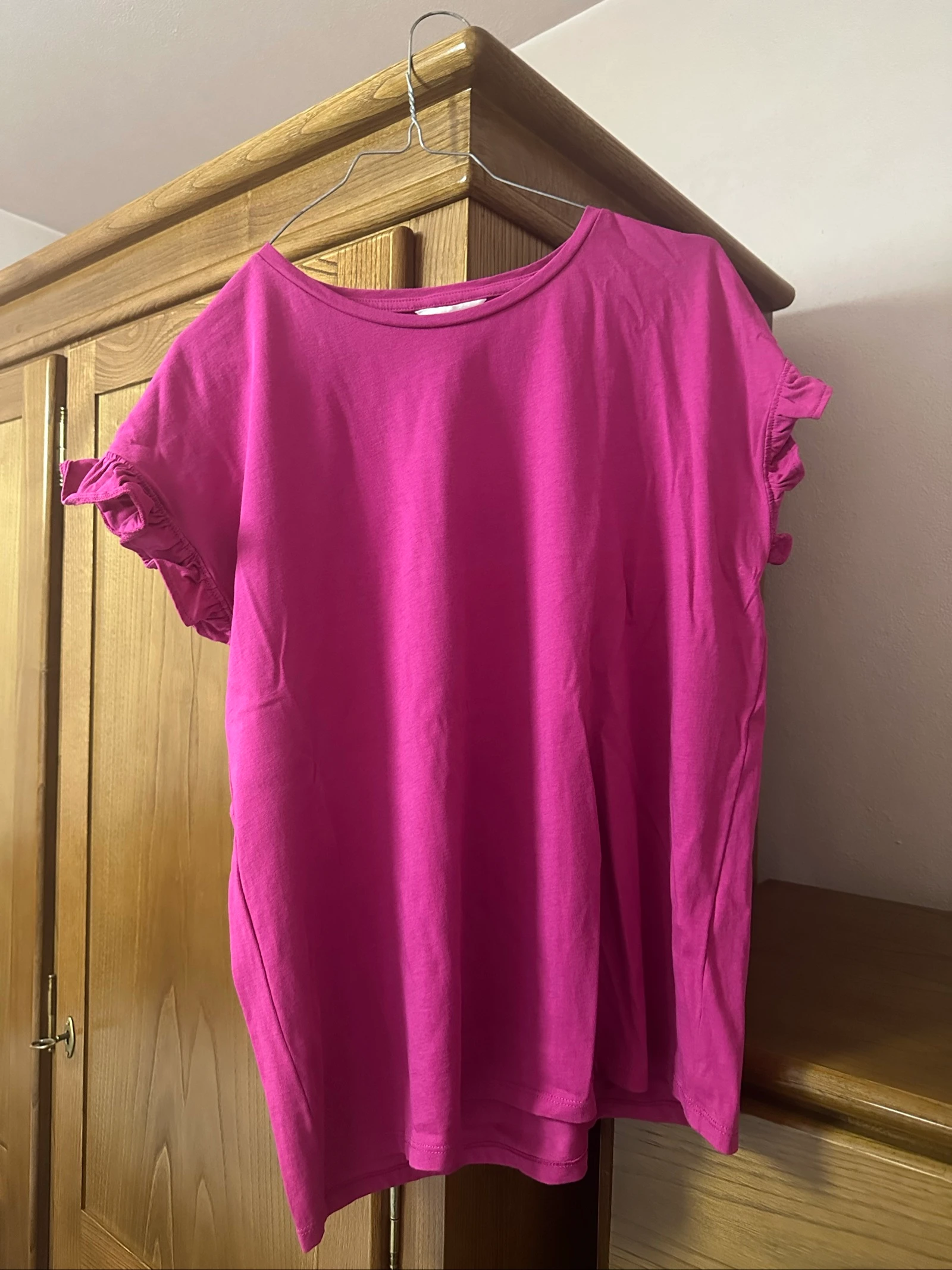 T-Shirt Folhos Cortefiel 